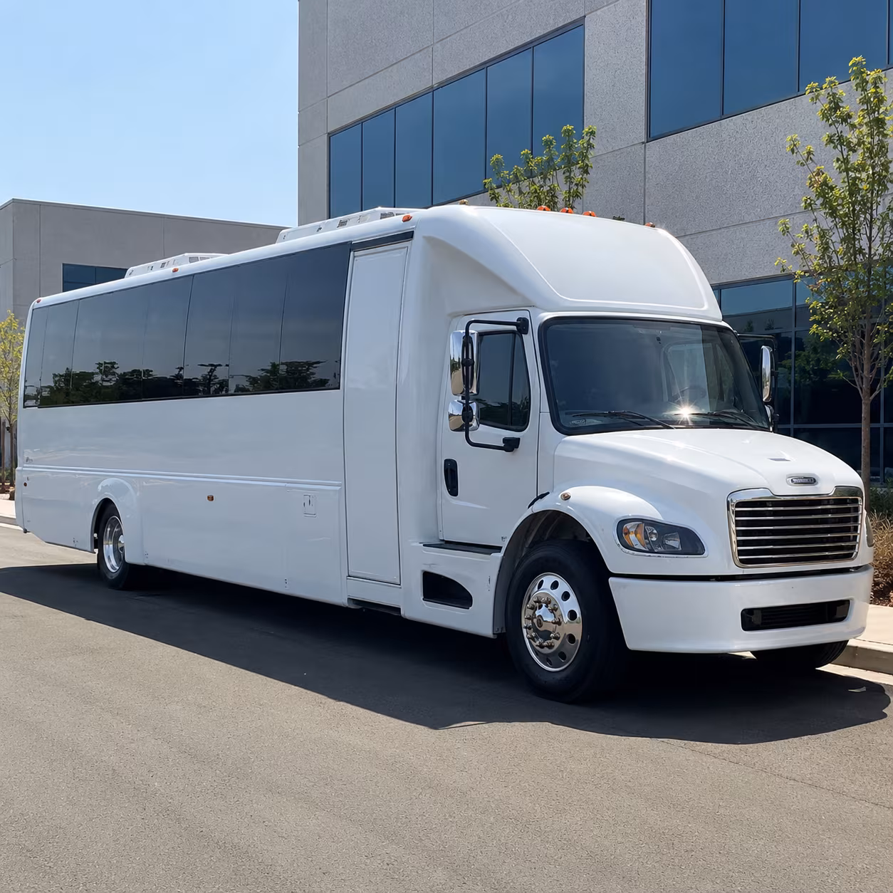 ames 25 passenger party bus