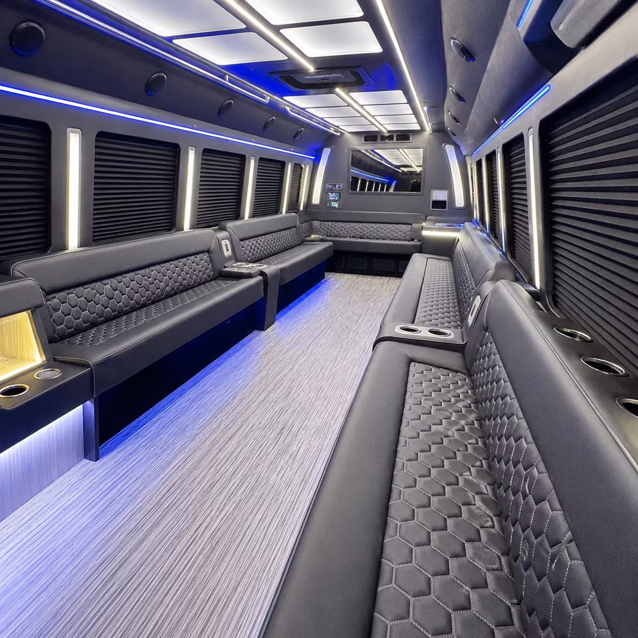 ames party bus rentals inside
